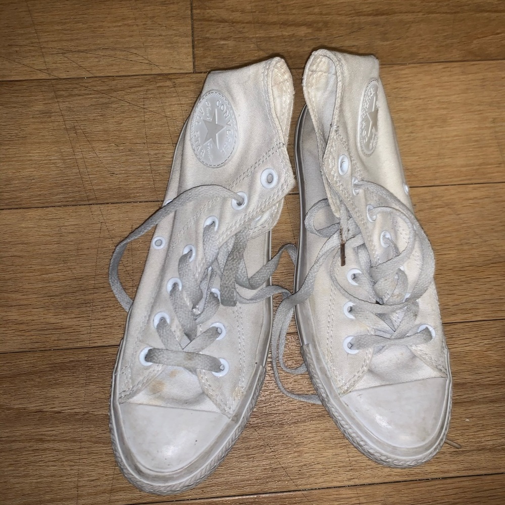 All white converse